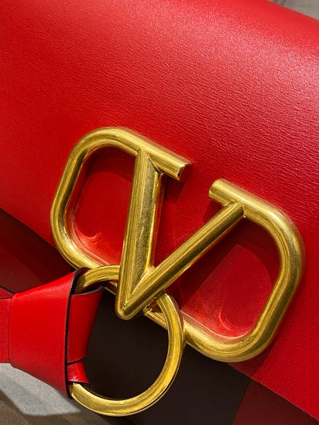 Valentino Red V Ring Shoulder Bag