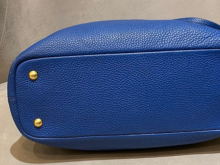 Prada Blue Vitello Daino Bag