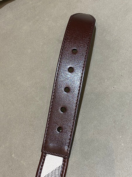 Burberry Brown House Check Belt 40