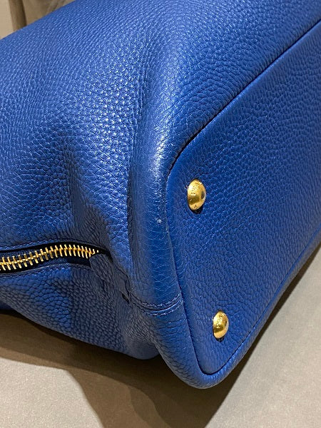 Prada Blue Vitello Daino Bag