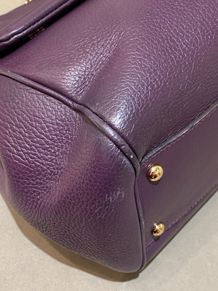 Dolce & Gabbana Purple Sicily Large Bag