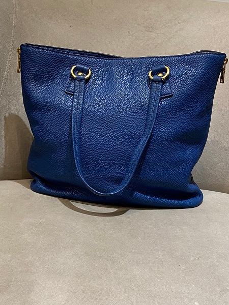 Prada Blue Vitello Daino Bag