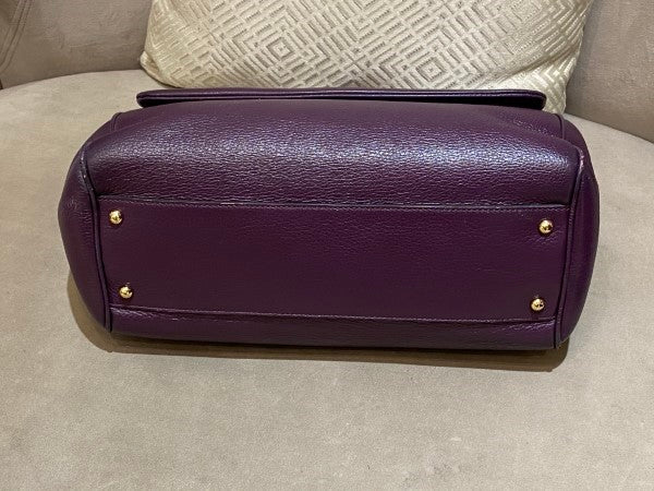 Dolce & Gabbana Purple Sicily Large Bag