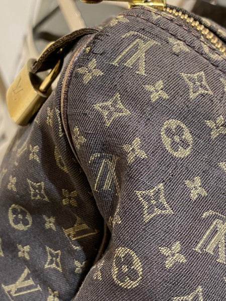 Louis Vuitton Brown Monogram Linen Speedy 30 Bag