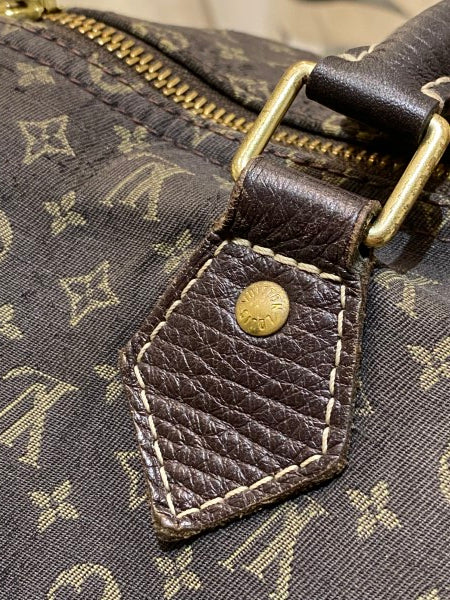 Louis Vuitton Brown Monogram Linen Speedy 30 Bag