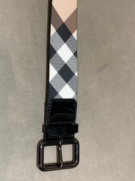 Burberry Black House Check Belt 38