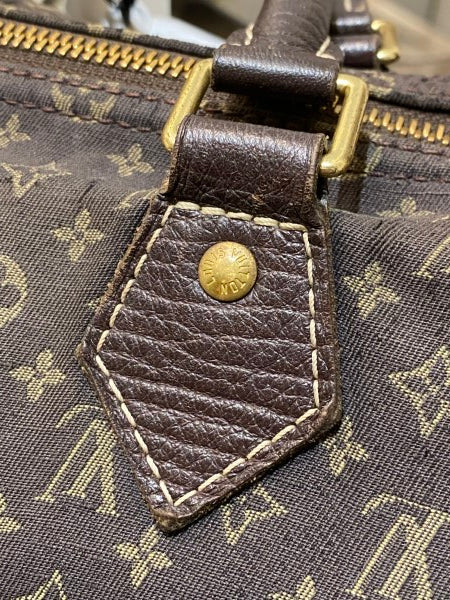 Louis Vuitton Brown Monogram Linen Speedy 30 Bag