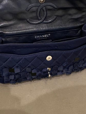 Chanel Navy Blue Classic Double Flap Small Bag