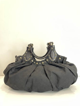 Gucci Black GG Studded Pelham Bag