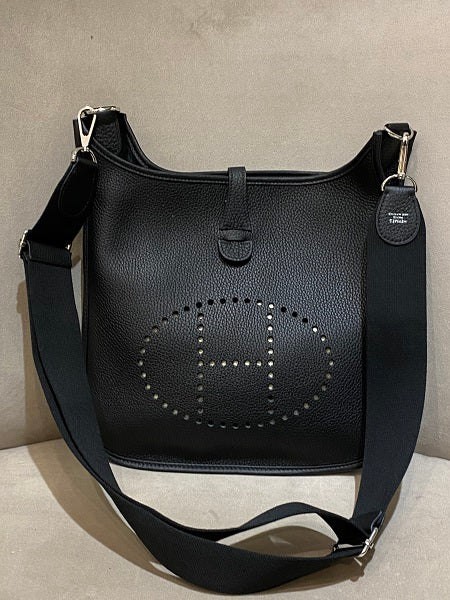 Hermes Black Evelyne lll 29 Bag