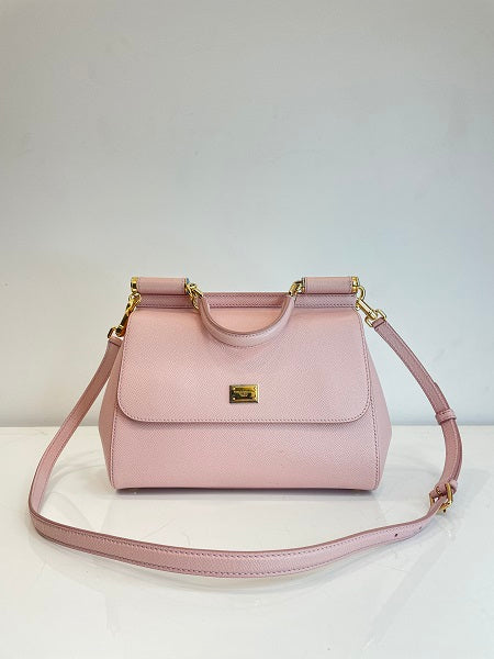 Dolce & Gabbana Pink Rose Sicily Medium Bag