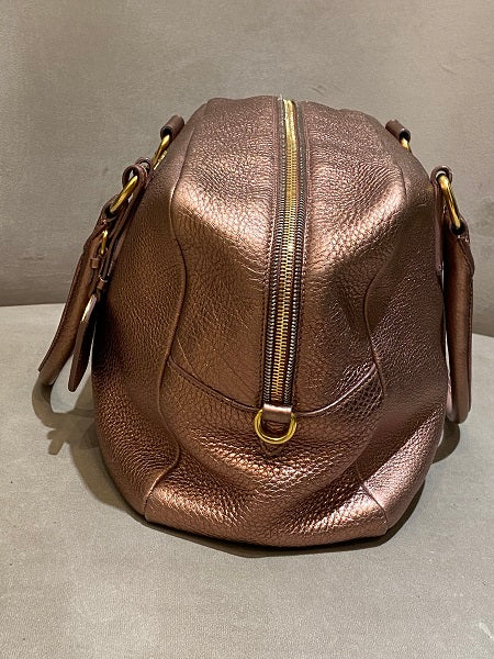 Prada Metallic Rose Tote Bag