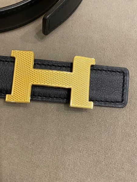 Hermes Bicolor H Buckle Reversible Belt