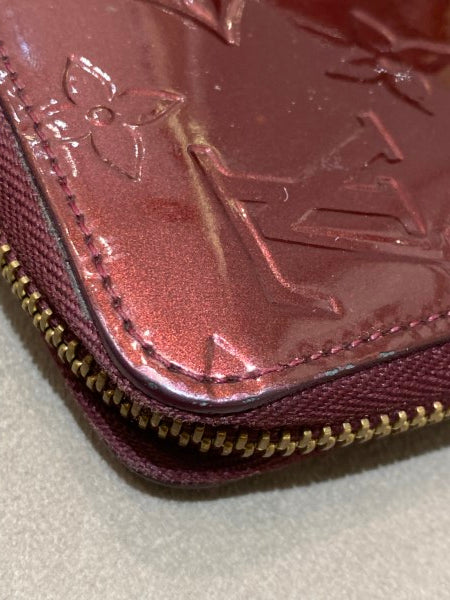 Louis Vuitton Burgundy Monogram Vernis Zippy Wallet