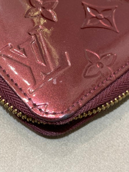 Louis Vuitton Burgundy Monogram Vernis Zippy Wallet