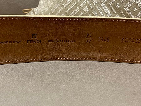 Fendi White Belt 38