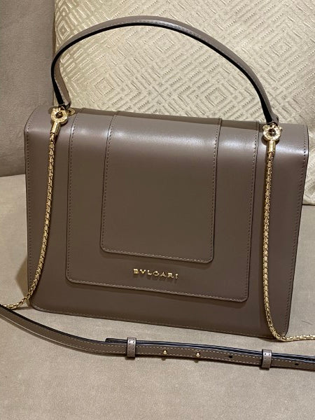 Bvlgari Beige Cafe Serpenti Top Handle Bag