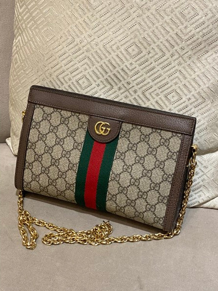 Gucci Bicolor GG Ophidia Chain Bag