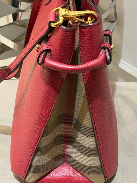 Burberry Red Banner Medium Bag