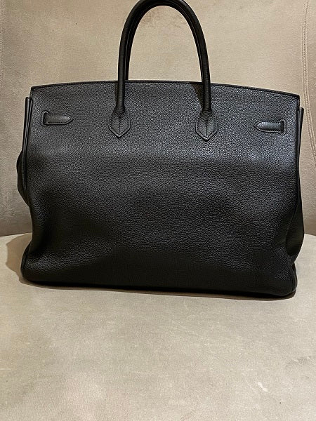 Hermes Black Birkin 40 Bag