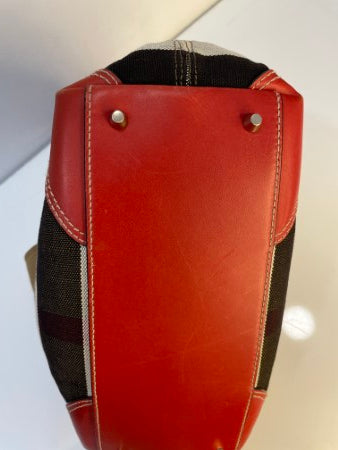 Burberry House Check Red Shoulder Bag