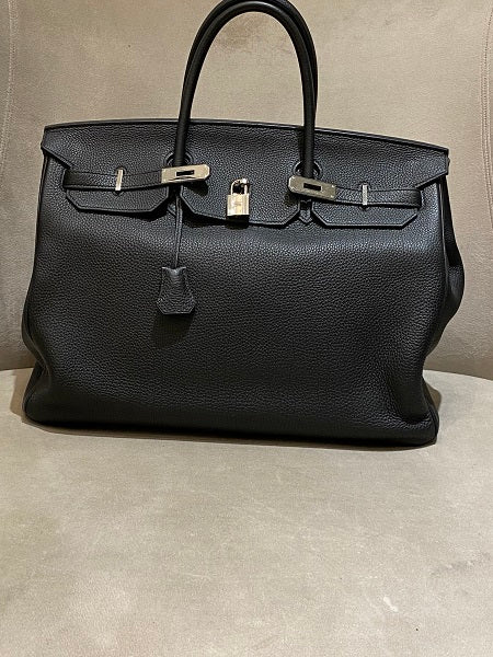 Hermes Black Birkin 40 Bag