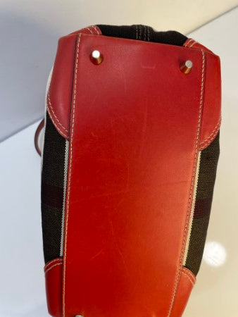 Burberry House Check Red Shoulder Bag