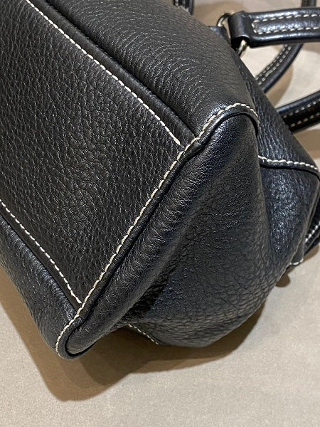 Prada Black Easy Vitello Satchel Bag