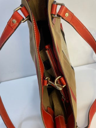 Burberry House Check Red Shoulder Bag