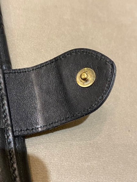 Gucci Black GG Guccissima Continental Wallet