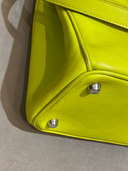 Christian Dior Neon Green Diorissimo Medium Bag