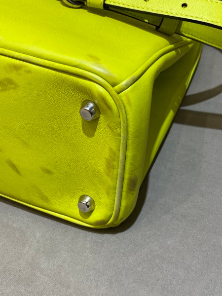 Christian Dior Neon Green Diorissimo Medium Bag