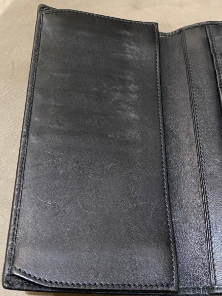 Gucci Black GG Guccissima Continental Wallet