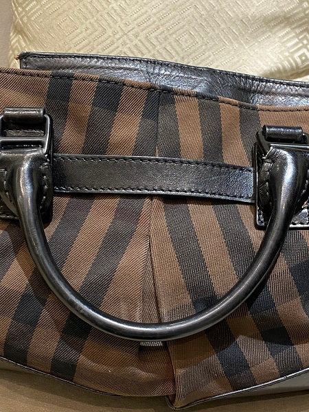 Burberry Bicolor Haymarket Bag