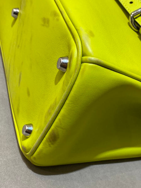 Christian Dior Neon Green Diorissimo Medium Bag