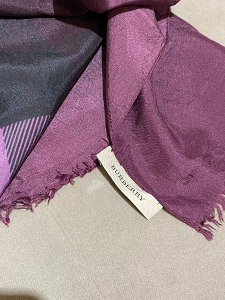 Burberry Bicolor Silk Scarf