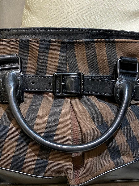 Burberry Bicolor Haymarket Bag