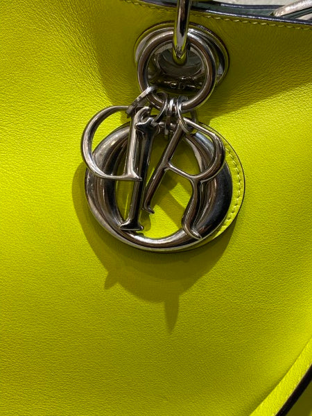 Christian Dior Neon Green Diorissimo Medium Bag