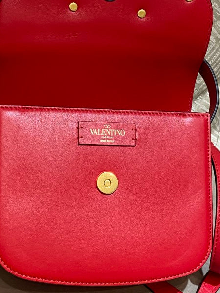 Valentino Red Super V Top Handle Bag