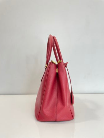 Prada Red Saffiano Tote Bag