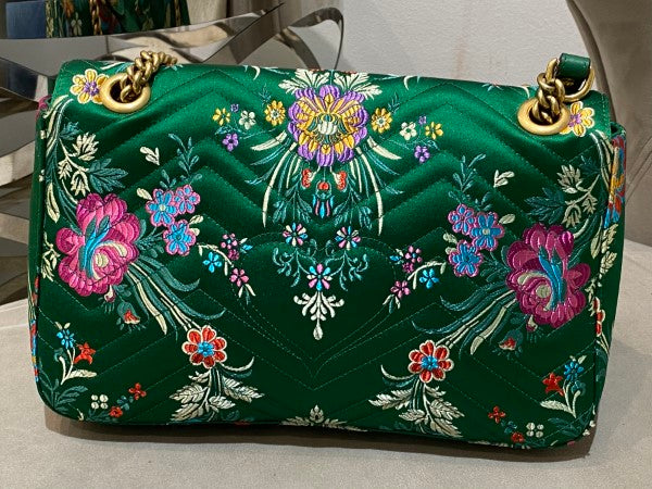 Gucci floral jacquard discount bag