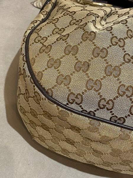 Gucci Ebony GG Canvas Sukey Hobo Bag