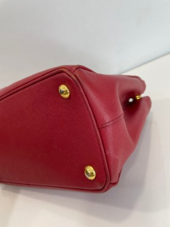 Prada Red Saffiano Tote Bag