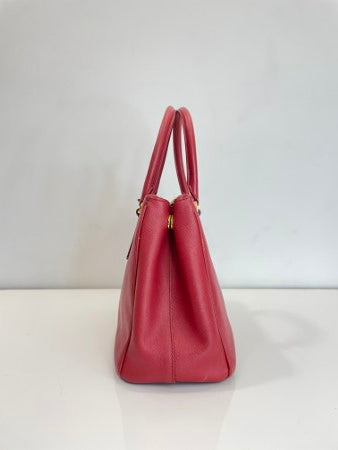 Prada Red Saffiano Tote Bag