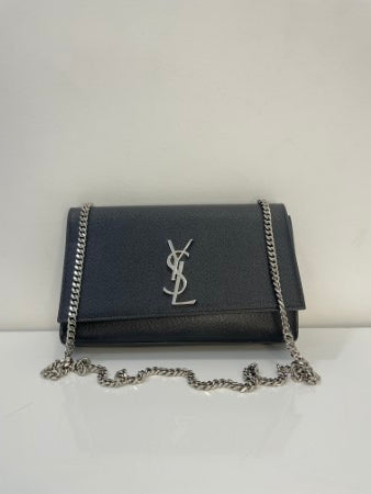 YSL Black Kate Medium Chain Bag