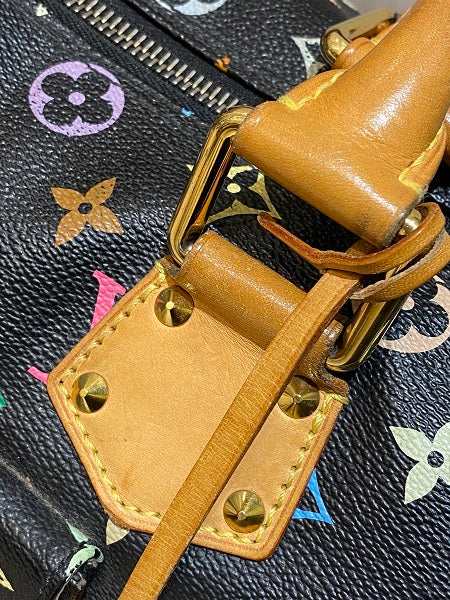 Louis Vuitton Monogram Multicolor Black Speedy Bag