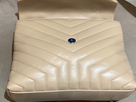 YSL Beige Loulou Flap Bag