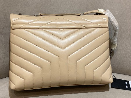 YSL Beige Loulou Flap Bag