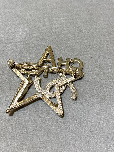 Chanel Gold Star Brooch