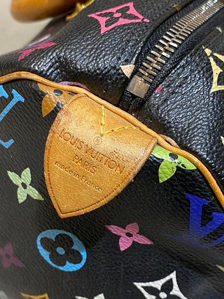 Louis Vuitton Monogram Multicolor Black Speedy Bag